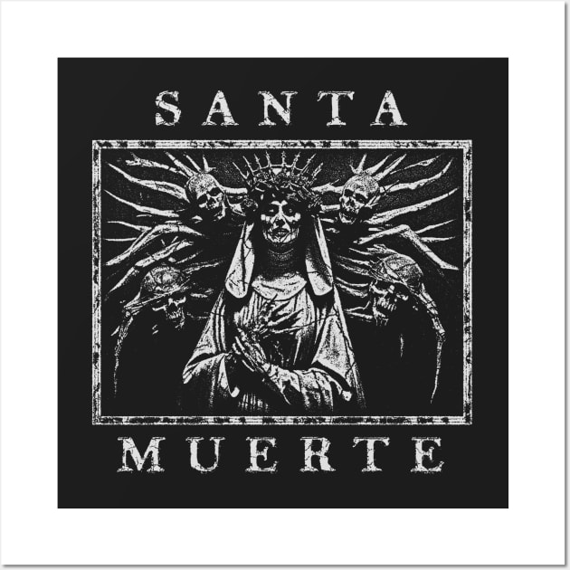 Santa Muerte - Dia De Los Muertos Wall Art by metamorfatic